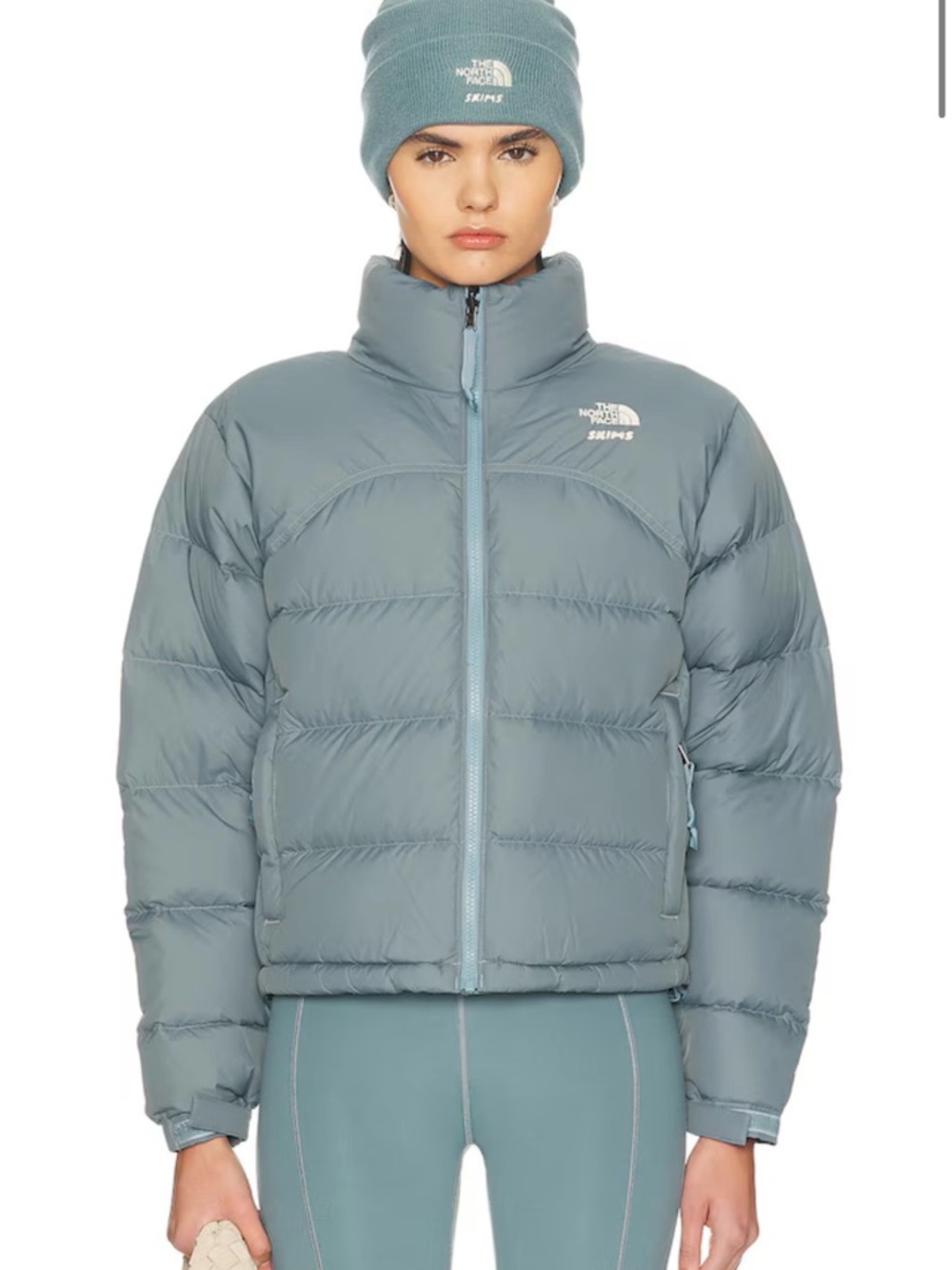 The North Face x SKIMS Jacket in color kyanite size xs